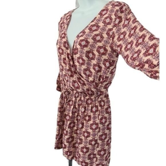 Hollister Pink wrap long sleeve Romper, size S - Picture 8 of 14